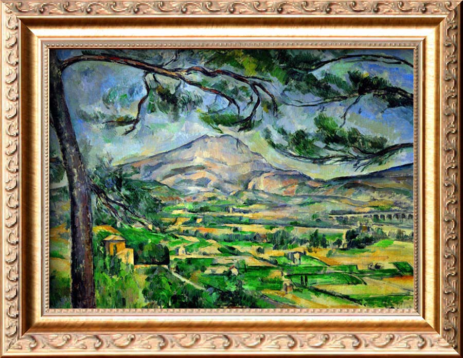 Mont Sainte-Victoire with Large Pine - Paul Cezanne Painting